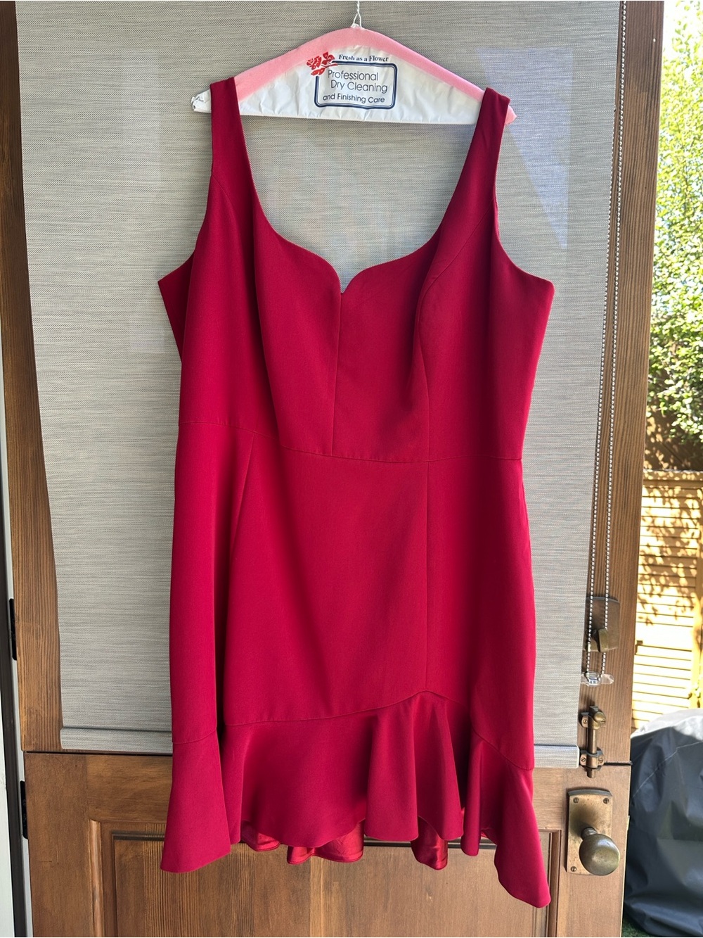 City Chic Cherish Mini Dress - love red size 20